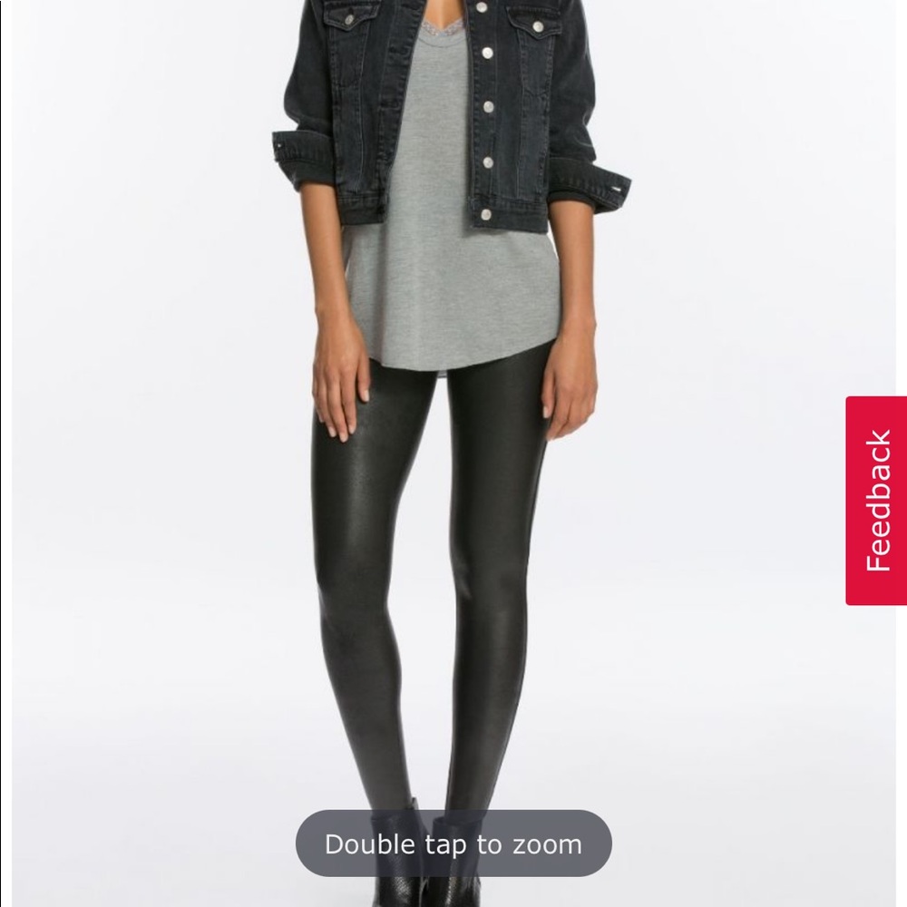 SPANX Faux Leather Leggings